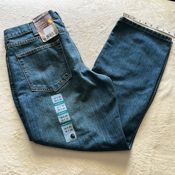 Carhartt Other - Carhartt-MEN'S "relaxed fit" denim jeans. Medium blue. 38x30, "HolterJean"